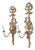 French Louis XVI Wall Lamps in Gilded Wood, 1800s, Set of 2 For Sale