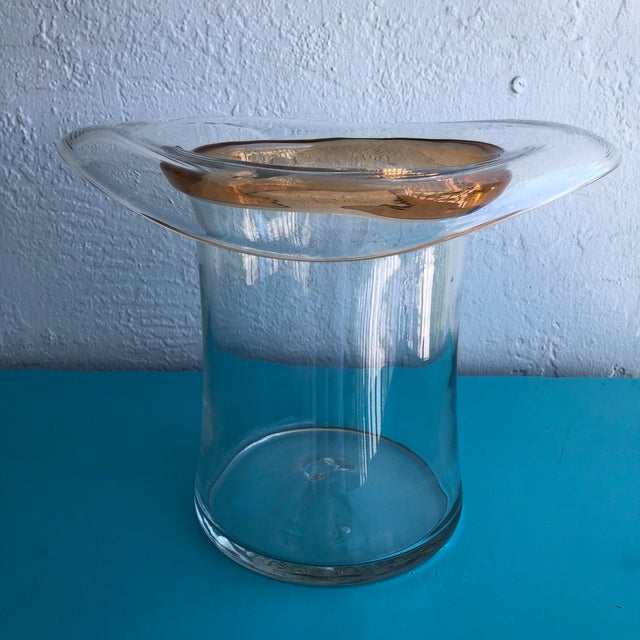 1940s Large Pressed Glass Top Hat Ice Bucket Chairish