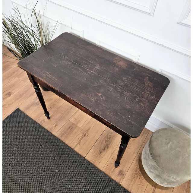 Brown Antique Italian Walnut Desk, 1890s For Sale - Image 8 of 11