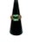 This exquisite statement ring masterfully blends vintage-inspired elegance with a modern, dynamic flair. The centerpiece...