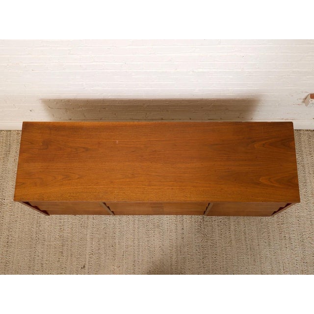 Mid 20th Century Louvered Drawer 9 Dresser For Sale - Image 9 of 9