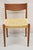 Poul Volther for Frem Røjle Mid Century Danish Modern Teak Dining Side Chair with Woven Rope Seat. Circa Mid 20th Century....