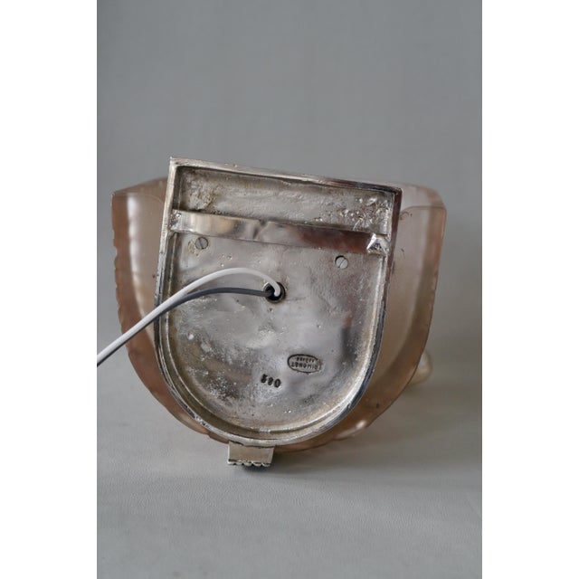 French Art Deco Wall Sconces by Simonet Freres 1920s France - A Pair For Sale - Image 10 of 14