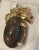 30 Carat Oval Ethiopian Black Opal Pendant 18 Karat Yellow Gold For Sale - Image 4 of 8