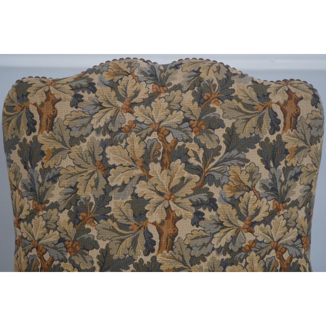 1980s Set of 6 French Louis XV Style Tapestry Dining Room Chairs For Sale - Image 5 of 18