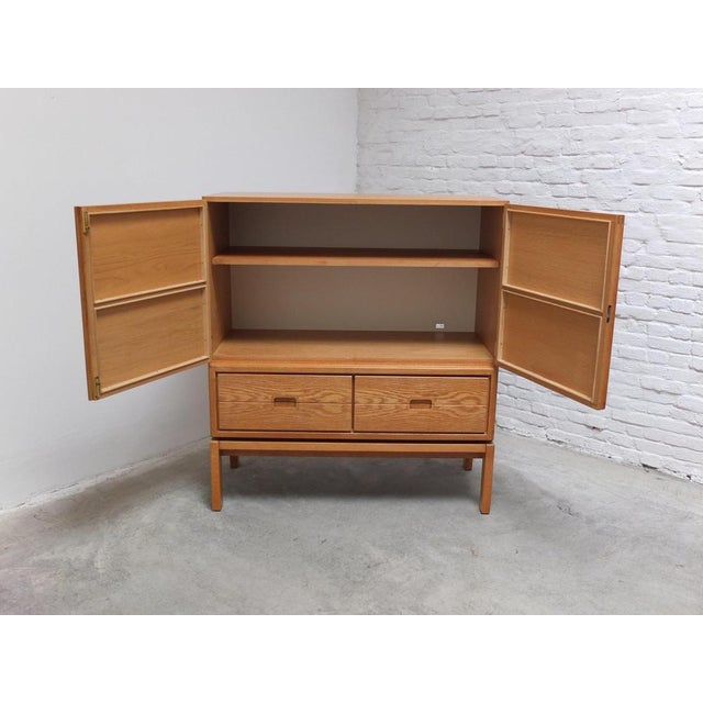 Decorative N-Line Bar Cabinet in Oak by Gebroeders Neirinck, 1968 For Sale - Image 6 of 18