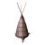 Vintage Japanese Woven Reed Lamp For Sale