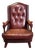 Cowhide Leather Library Armchair, 1960s For Sale