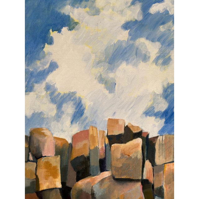 Eva S, Landscape, 1950s, Oil Painting on Canvas, Framed For Sale - Image 13 of 18