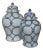 Pair of Blue & White Ginger Jars Lovers Link For Sale
