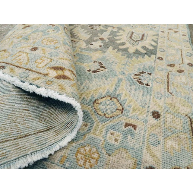 Galerie Shabab Collection Mid-20th Century Persian Malayer Throw Rug For Sale In New York - Image 6 of 6