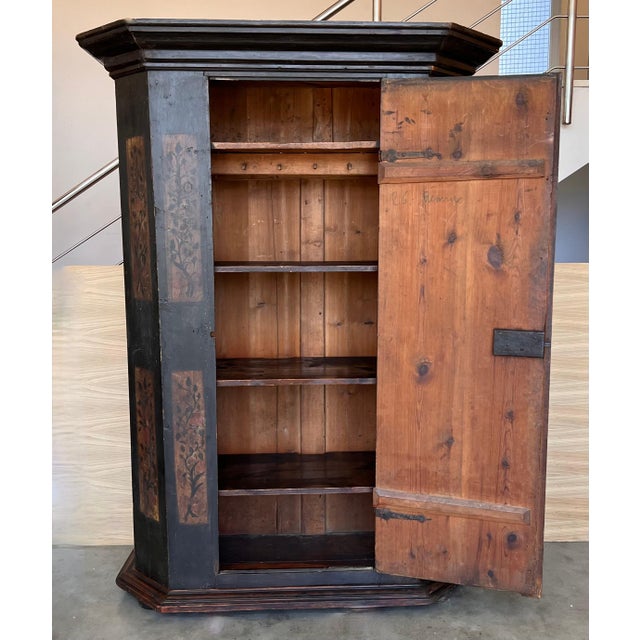 1788 Spanish Painted Wardrobe For Sale - Image 4 of 18