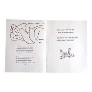 Vintage Henri Matisse Romantic Abstract Modernist Nudes With French Romantic Poetry (17" X 11")