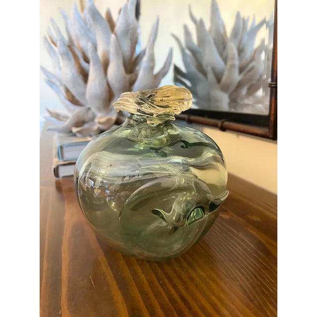 Vintage Robert C. Fritz Art Glass Vase, Freeform Abstract Biomorphic Vase For Sale - Image 6 of 10