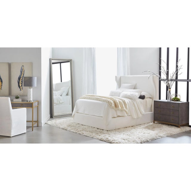 Balboa White Upholstered Bed, California King For Sale In Los Angeles - Image 6 of 12