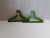 1970s Vintage Green Plywood Hangers, Set of 2 For Sale - Image 5 of 5