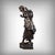 Late 19th Century Bronze Young Girl with a Basket from E. Bouret, in Very Good conditions. Designed before 1890