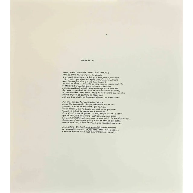 Phrases - Orafe is an original Contemporary artwork realized by the Italian Contemporary artist Achille Perilli (1927...