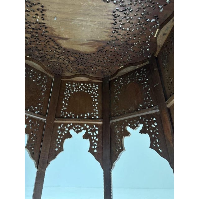 Coffee table / center table. Originating from india, made around 1900. Crafted from solid hardwood. Very richly carved...