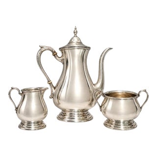 Early 20th Century Puritan Style Breakfast Tea Set - Set of 3 For Sale