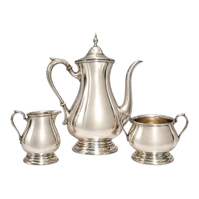 Early 20th Century Puritan Style Breakfast Tea Set - Set of 3 For Sale