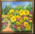 Original Signed Framed Acrylic Painting on Canvas Depicting a Flower Garden For Sale - Image 4 of 12
