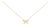 Gold Vermeil Diamond Accent Bow Tie Pendant Necklace For Sale