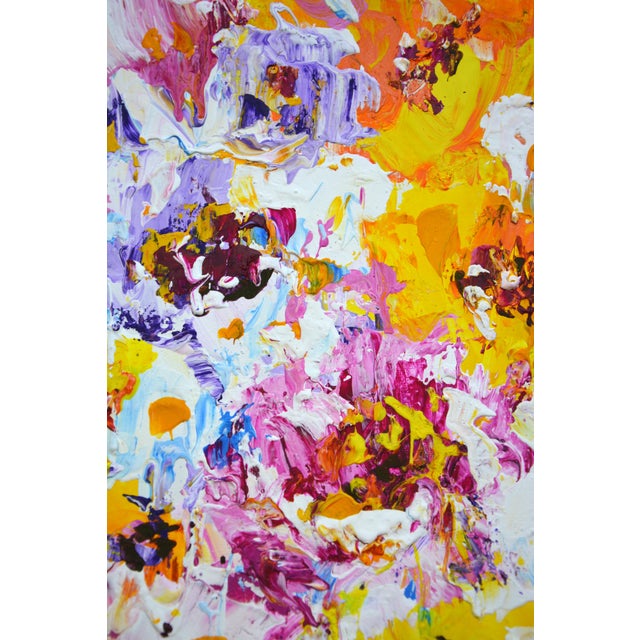 Floral Expression 7.Modern Original Hand Painting. For Sale - Image 4 of 9