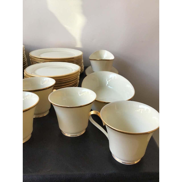 Lenox Eternal China Set Service for 12 62 Pieces Chairish