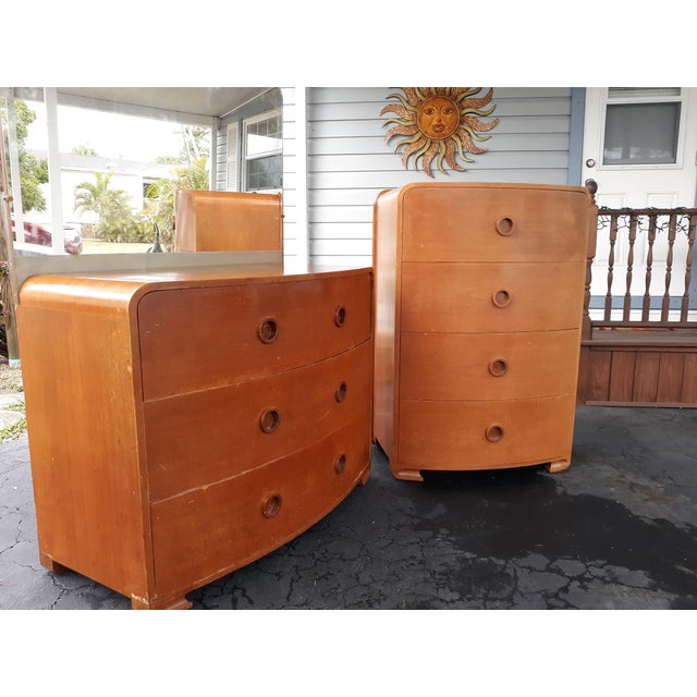 1930s Art Deco Count Alexis De Sakhnoffsky Chests Of Drawers Set