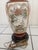 1930s Asian Ceramic + Wood Satsuma Crackle Glaze Hand Painted 32" Lamp For Sale - Image 11 of 15