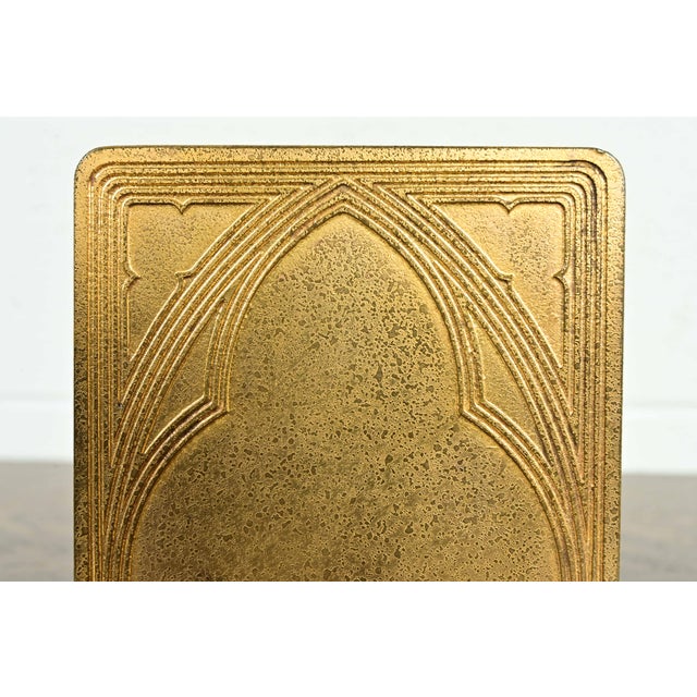 Tiffany Studios New York Graduate Pattern Bronze Doré Bookends, Circa 1910 For Sale In South Bend - Image 6 of 13