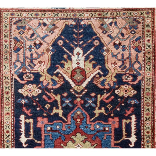 1920s Antique Heriz 6.1x3.7 Oriental Rug Circa 1920's For Sale - Image 5 of 6