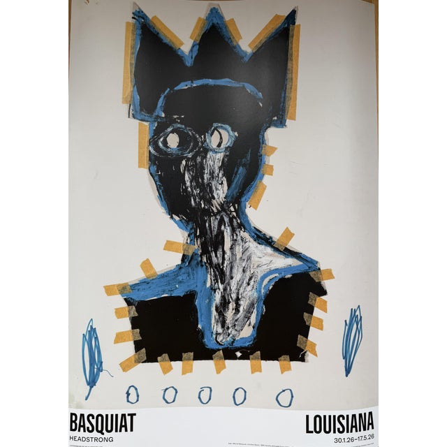 Untitled (Bust) Exhibition Poster from Jean Michel Basquiat, Denmark, 1984 For Sale - Image 10 of 10