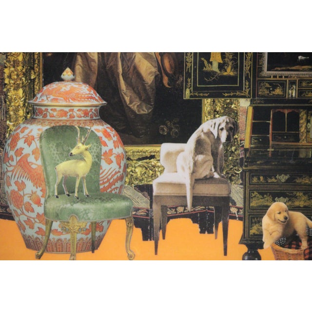 Estate Interior Decoupage Painting For Sale In New York - Image 6 of 6