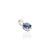 Blue 18k White Gold Oval Cut Sapphire Jewelry Set Ring Size 7 & Earrings - 3 Pieces For Sale - Image 8 of 15