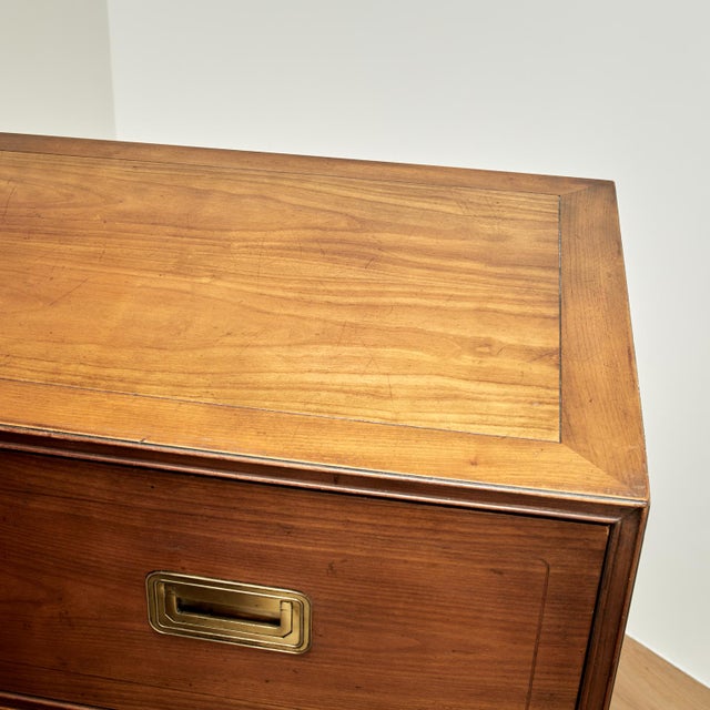 Vintage Campaign Chest of Drawers by Baker For Sale - Image 11 of 13