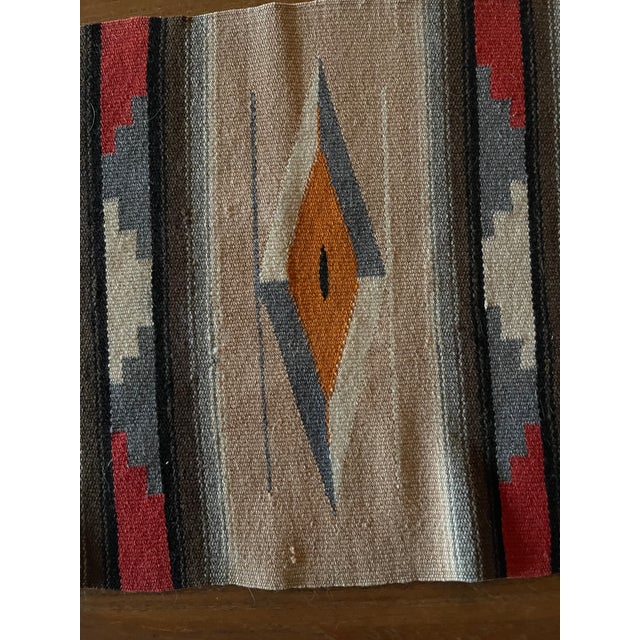 1920s Vintage New Mexico Large Tan 1930's Chimayo Weaving For Sale - Image 5 of 7