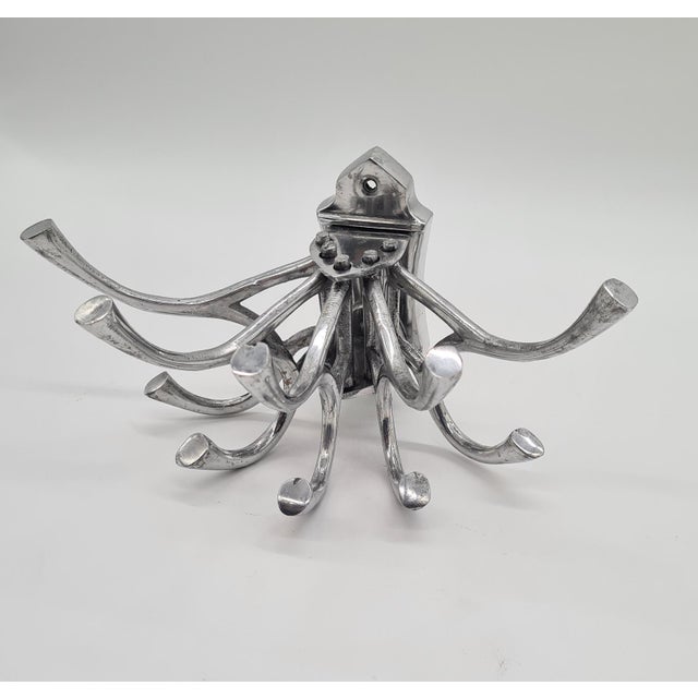 Vintage Aluminum Wall Hanger, 1960s For Sale - Image 9 of 10