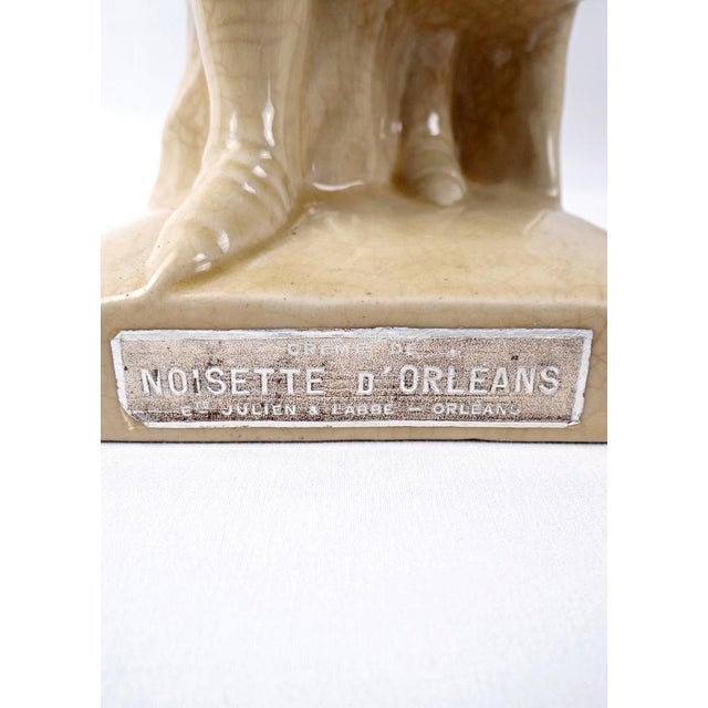 Crackled Earthenware Jeanne d'Arc Liqueur Decanter, 1950s For Sale - Image 3 of 14