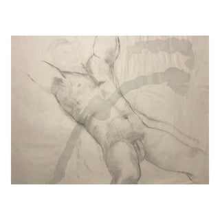 Ron Yrabedra Male Nude Mixed Media Painting For Sale