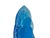 Blue Crystal Glass Sitting Buddha Lotus Base Mandorla Halo Back Statue For Sale - Image 10 of 10