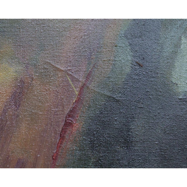 1965 Oil on Canvas Abstract Painting Signed by Steve Redman For Sale - Image 4 of 8