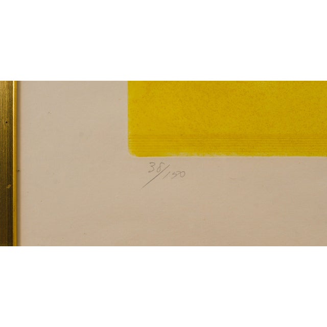 Karl Einar Andersson, Untitled Yellow Abstract, 1960s, Etching For Sale - Image 6 of 11