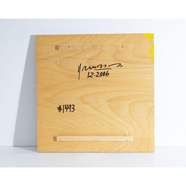 2000 - 2009 Mixed Media on Wood Panel Painting by Bernd Haussmann For Sale - Image 5 of 6