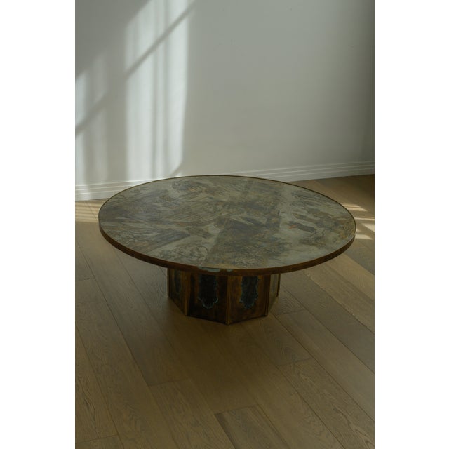 1960s Mid-Century Modern Chan Coffee Table by Laverne, Brass & Pewter, 1965 For Sale - Image 5 of 13