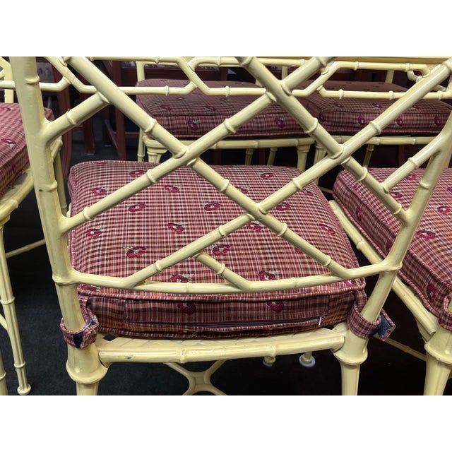 1960s Brown Jordan Calcutta Patio Dining Table With 4 Side and 2 Arm Chairs For Sale - Image 11 of 12