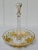 Glass Vintage Moser Style Candy Dish W/Gold Details For Sale - Image 7 of 13