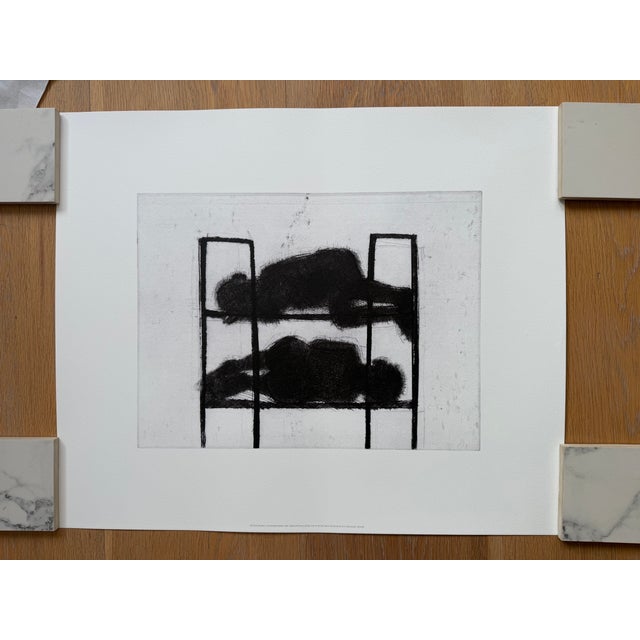 Elevate your space with art print by Belgian artist Petrus De Man, featuring&nbsp;Lits Superposes. The work reflects De...