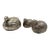 1970s. Hollywood Regency Silver-Plate Quails Shaped Salt and Pepper, Gucci Italy - 3 pcs For Sale